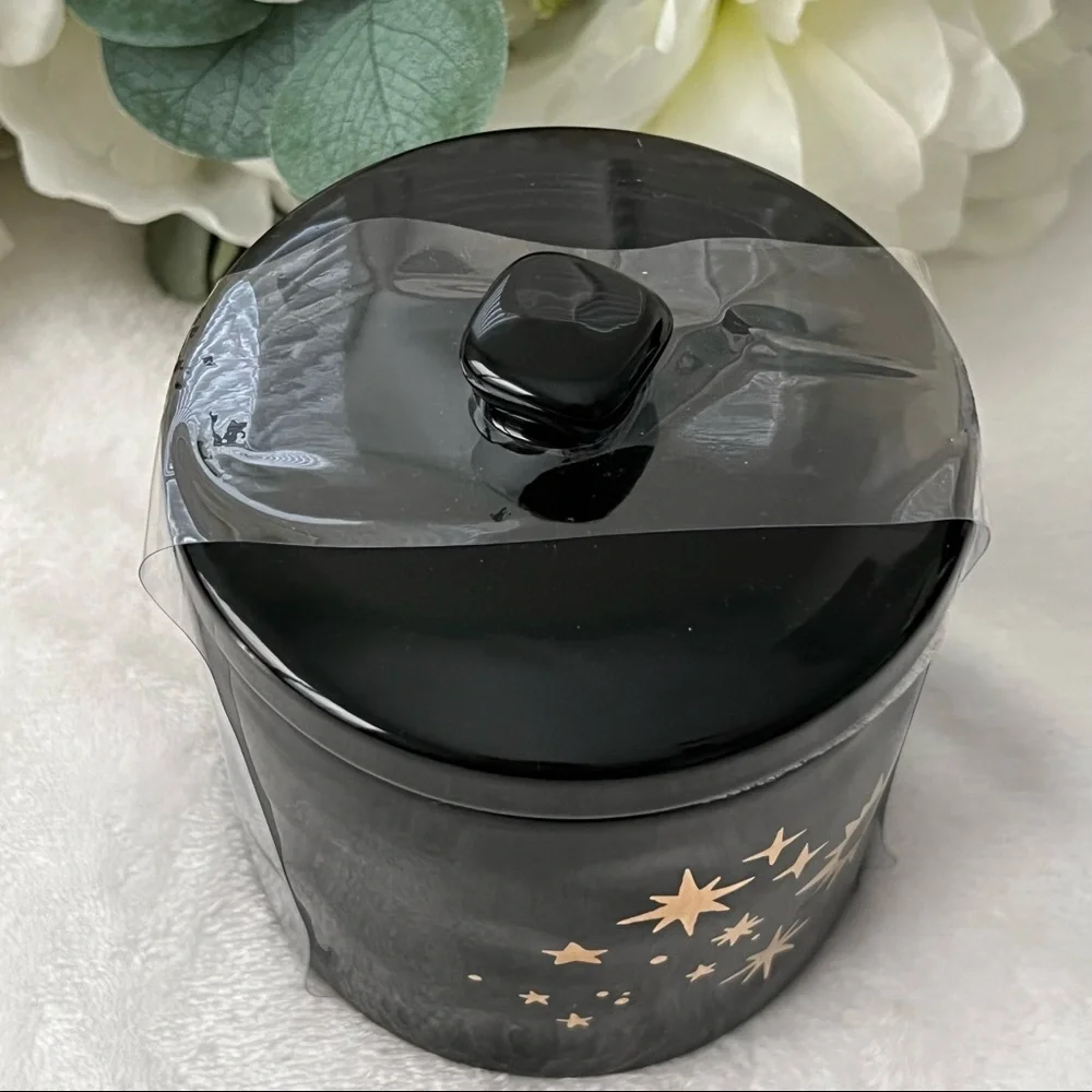 ❌SOLD❌ Rae Dunn | NWT WISH UPON A STAR Ceramic Canister in Black and Gold - Picture 5 of 13